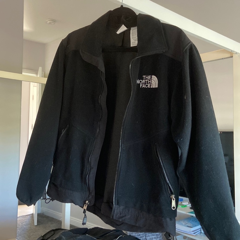North face black fleece XS zip up